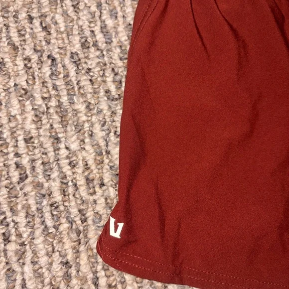 Vuori Women's Brick Red Athletic Shorts - Picture 6 of 8